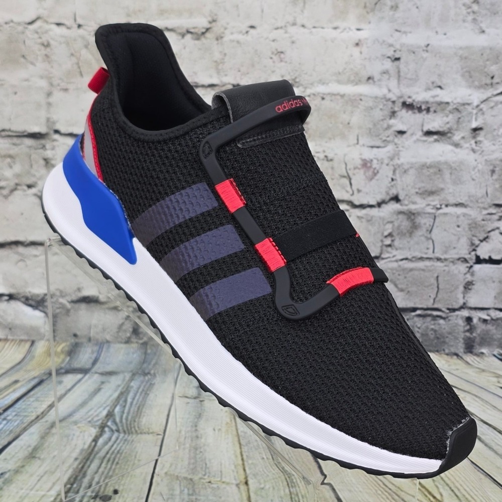 Adidas U_Path Run Sneakers Mens 11 Black Blue Red FY2418 Mesh Athletic Running